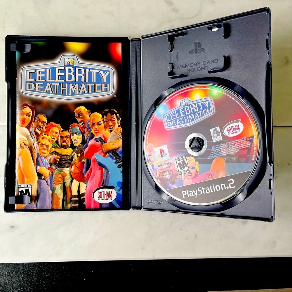 Celebrity Deathmatch PlayStation 2 with Manual